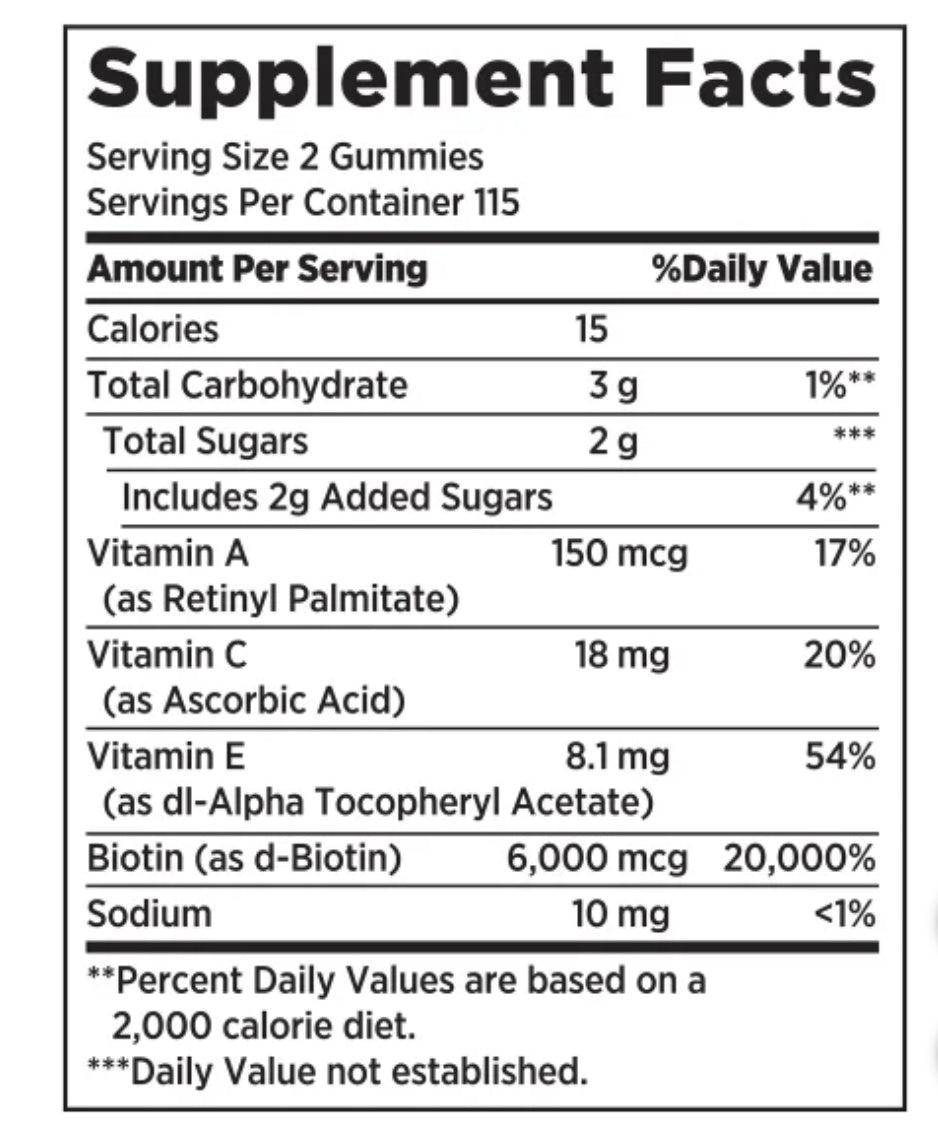 NATURE'S BOUNTY HAIR, SKIN and NAILS ADVANCED GUMMIES