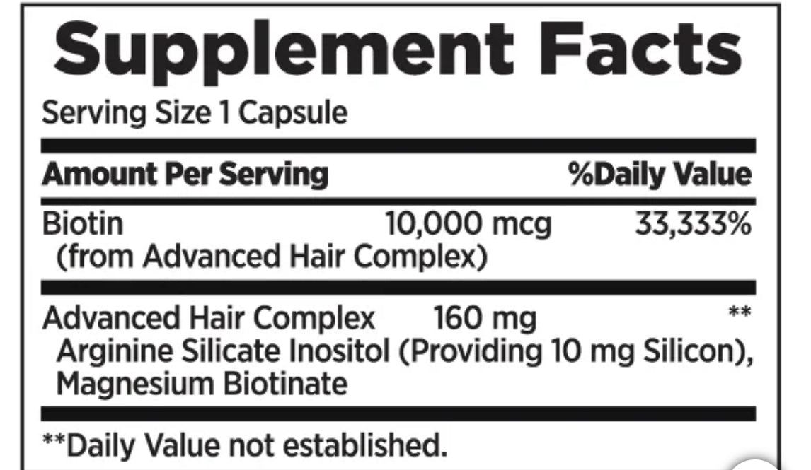 NATURE'S BOUNTY OPTIMAL SOLUTIONS HAIR GROWTH